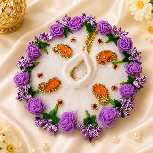 Premium Laddu Gopal Shringar Set – Handmade Floral Dress & Divine Decoration for Bal Gopal