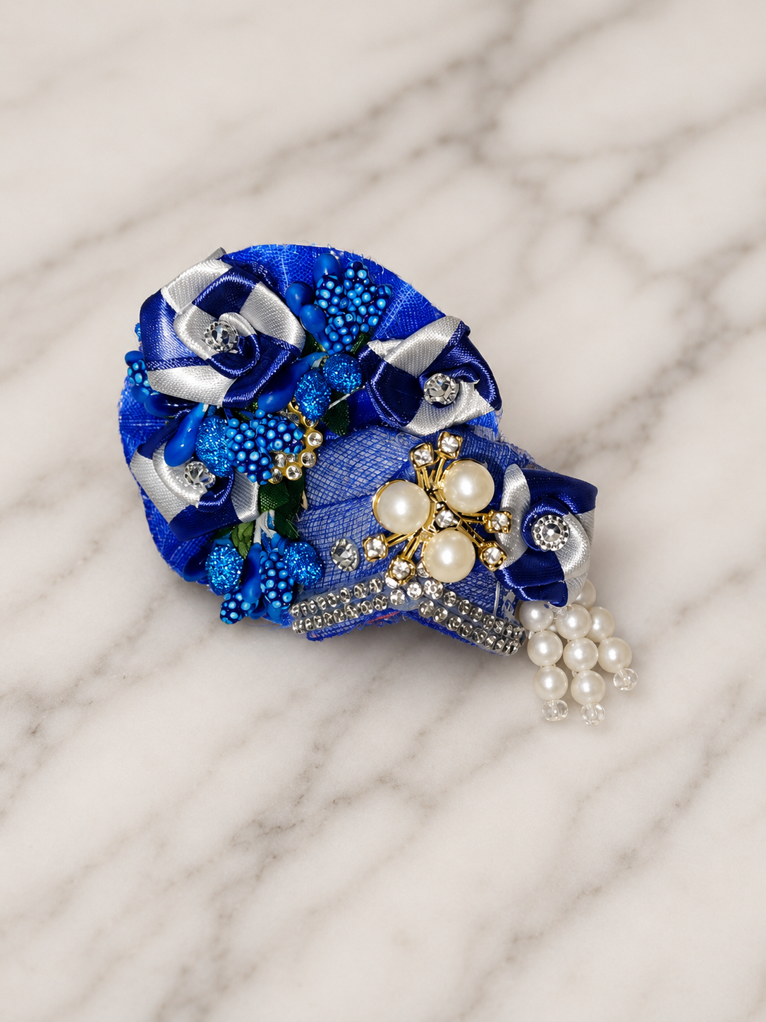 Laddu Gopal Premium Diamond Pagdi | Handmade Mukut Style Pagdi