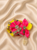 Laddu Gopal Designer Mukut with Pearl Latkan | Premium Handmade Crown for Kanha Ji Shringar